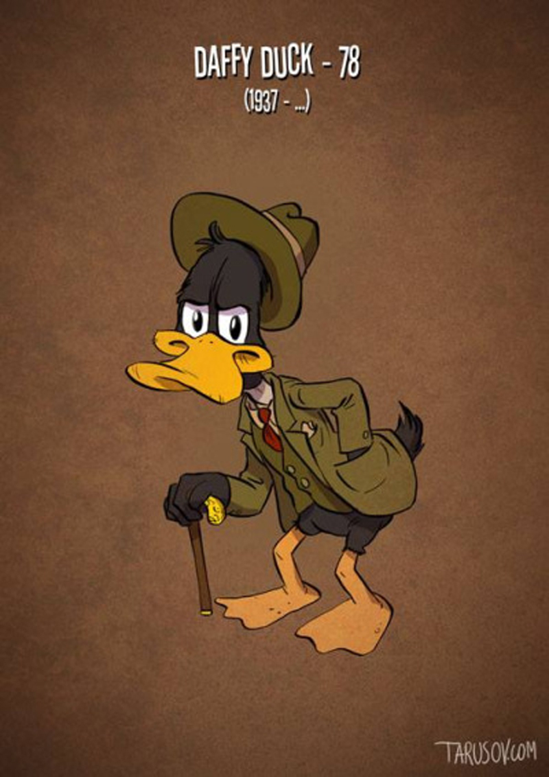 Illustration for article titled If Cartoon Characters Got Old